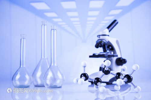 化學(xué)科實驗室玻璃材料背景